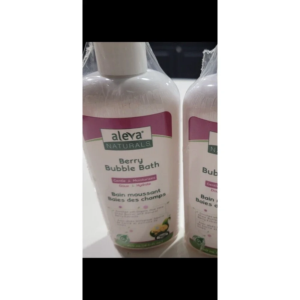 Aleva Naturals Berry Bubble Bath For Babies and Toddlers Set Of 2 Sealed HB10